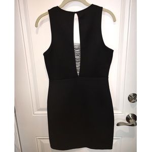 Charolette Russe black fitted sleeveless dress